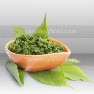 Cassava leaves minced